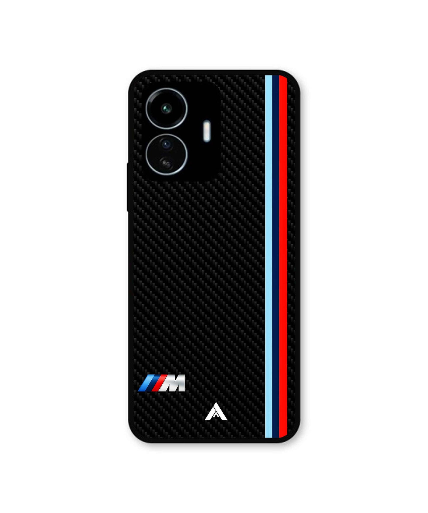BMW Premium Shockproof Metal Back Cover Case for iQOO Z6 Lite