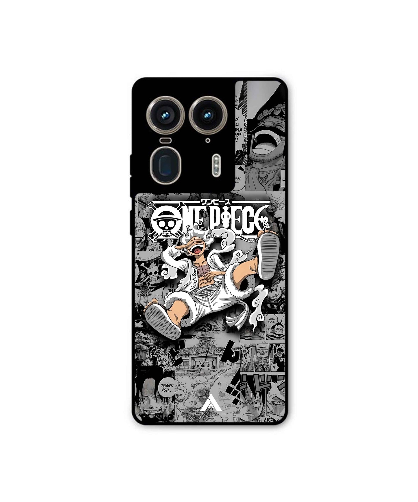 One Piece Luffy Premium Shockproof Metal Back Cover Case for Moto Edge 50 Ultra