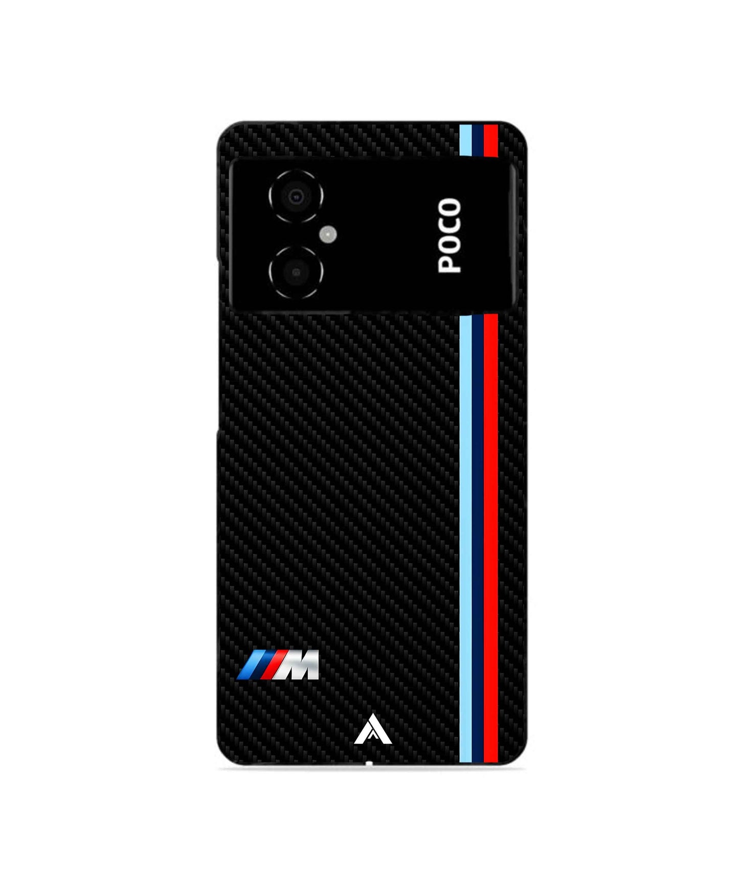 Bmw Premium Shockproof Metal Back Cover Case For Poco M4 5g