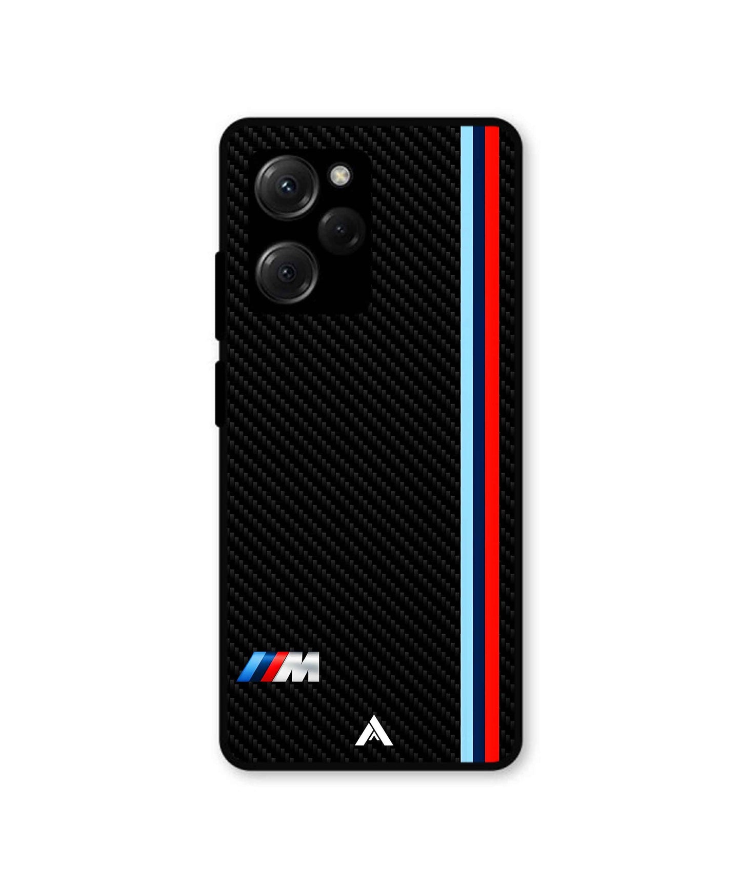 Bmw Premium Shockproof Metal Back Cover Case For Poco X5 Pro