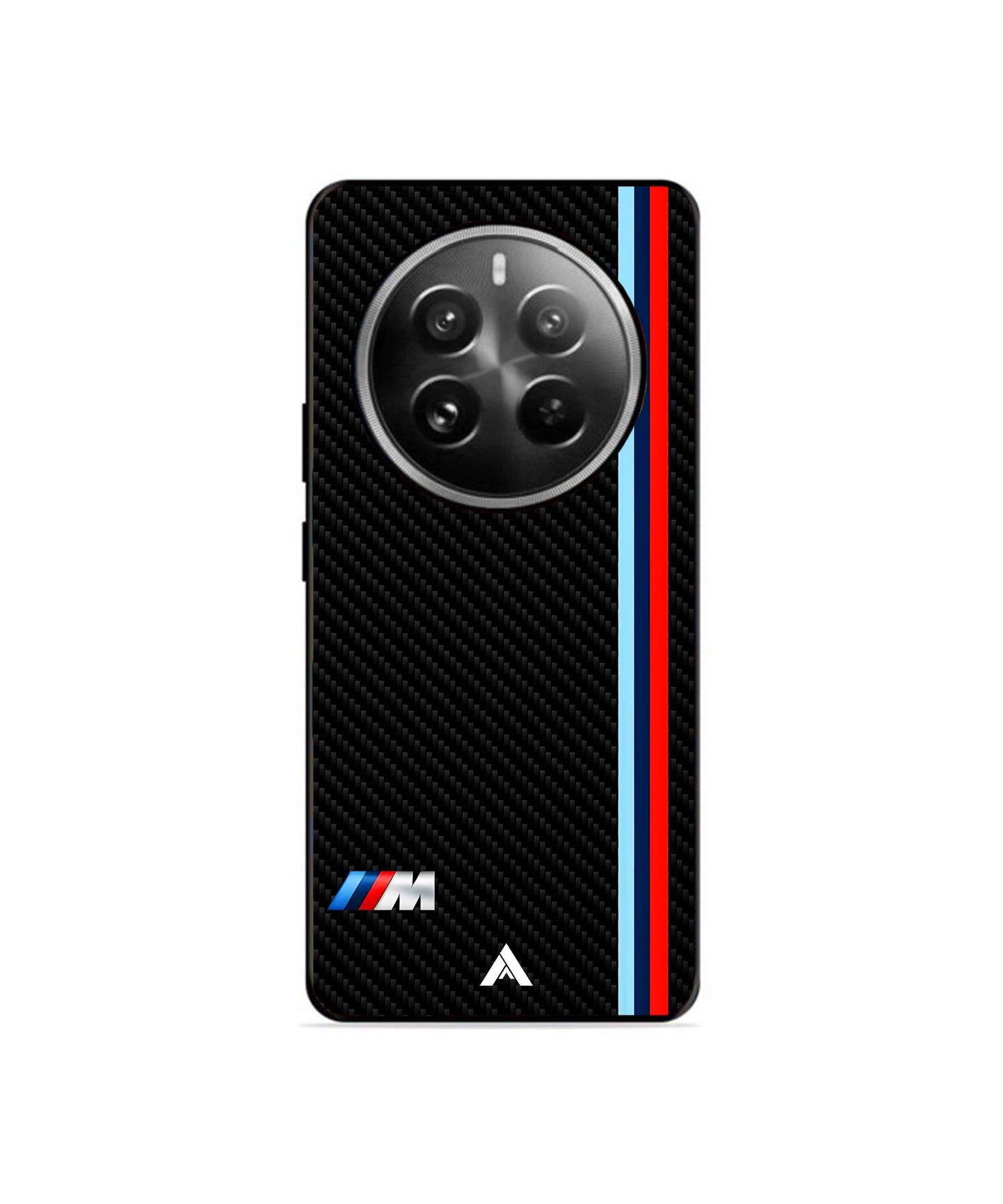 BMW Premium Shockproof Metal Back Cover Case for Realme 12 Pro