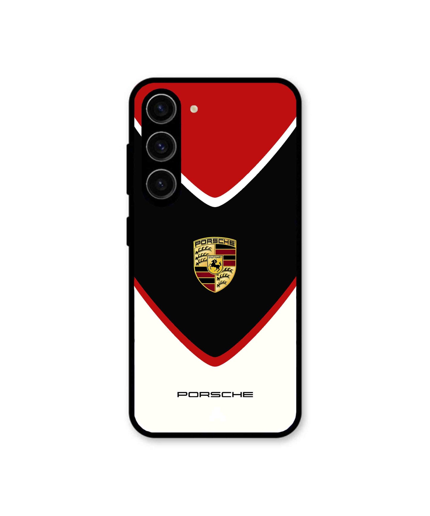 Porsche Car Logo 2 Metal Back Cover & Phone Case For Samsung S24