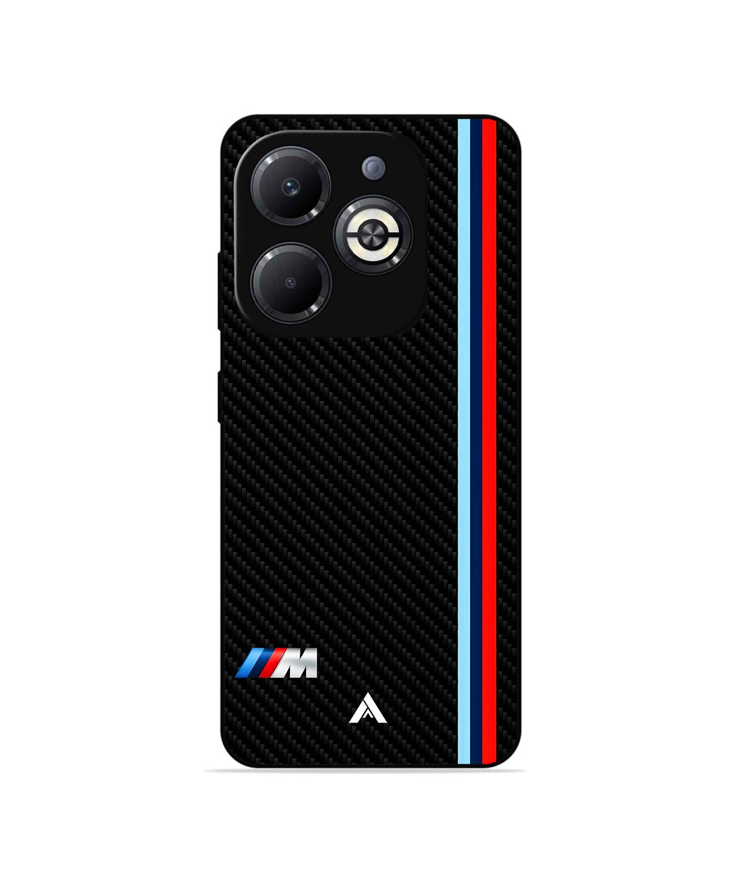 BMW Premium Shockproof Metal Back Cover Case for Infinix Smart 8