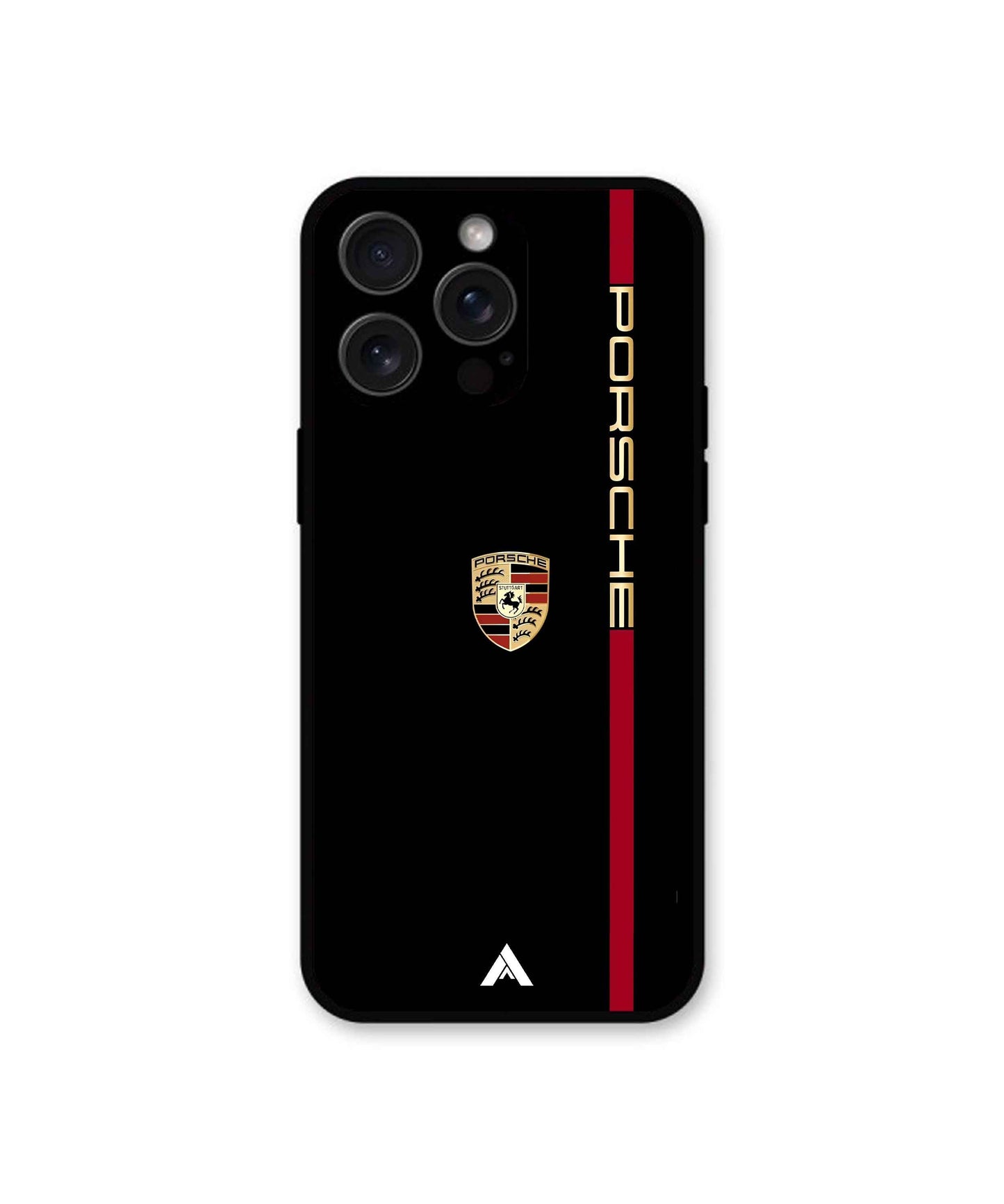 Porsche Premium Shockproof Metal Back Cover Case for Apple iPhone 13 Pro Max