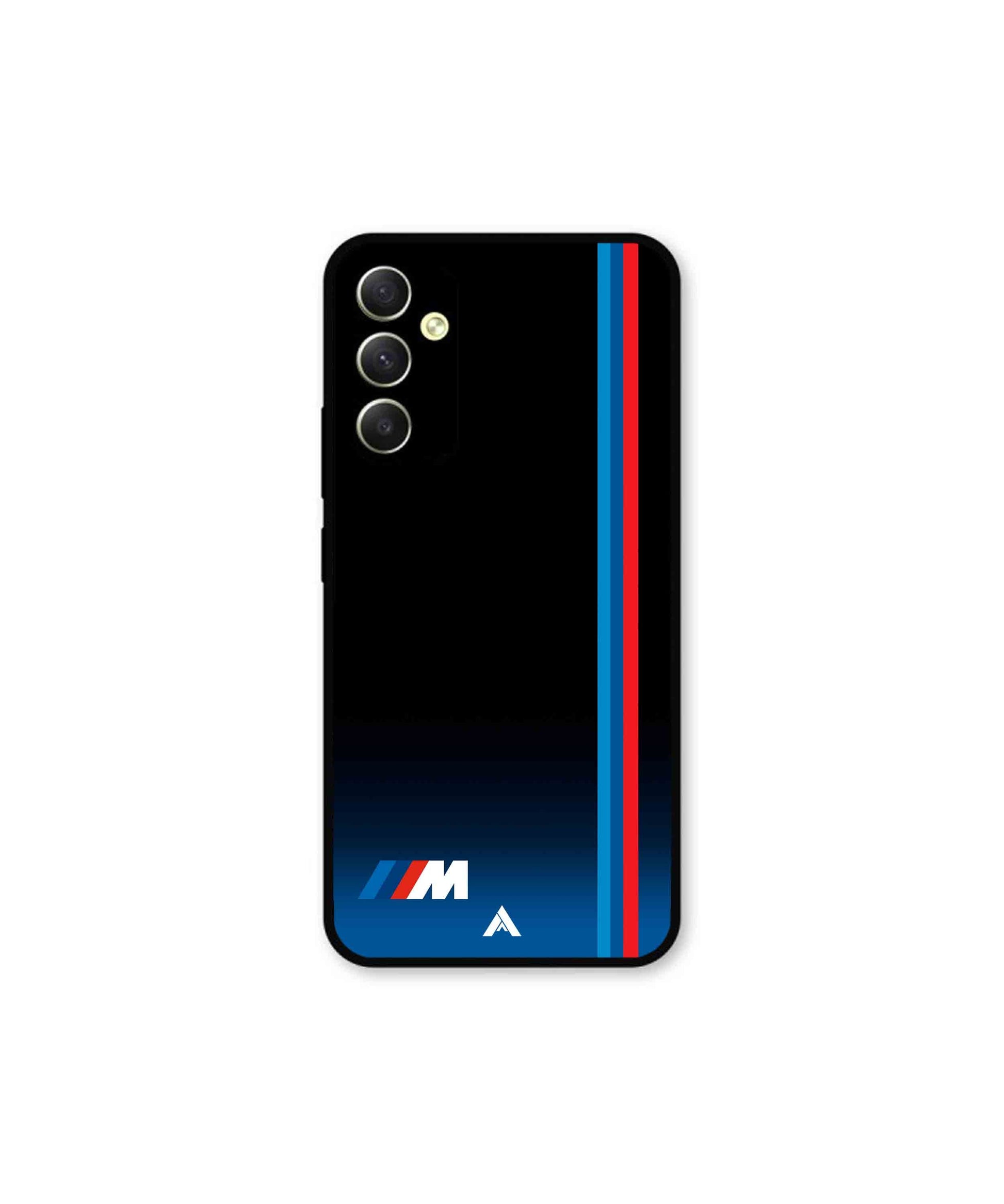 BMW Car Logo 4 Metal Back Cover Phone Case for Samsung Galaxy A34 5G