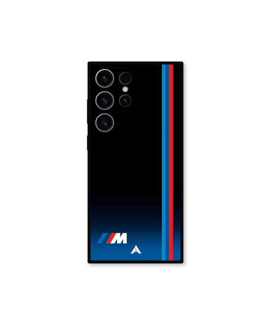 BMW Car Logo 4 Metal Back Cover Phone Case for Samsung Galaxy S23 Ultra