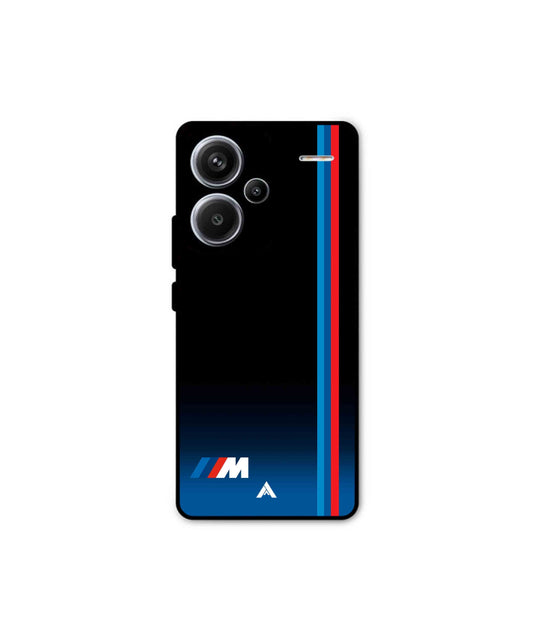 BMW Car Logo 4 Metal Back Cover Phone Case for Xiaomi Redmi Note 13 Pro Plus