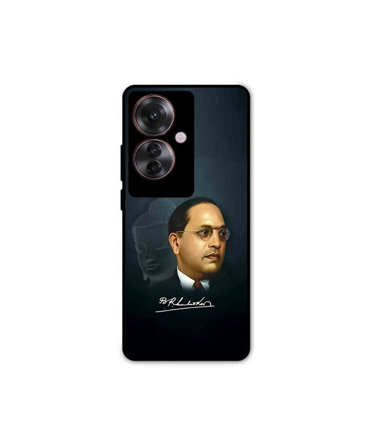 Dr. Bhimrao Ambedkar Metal Back Cover Phone Case for Oppo F25 Pro 