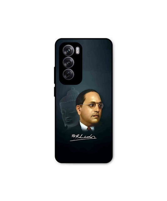 Dr. Bhimrao Ambedkar Metal Back Cover Phone Case for Oppo Reno 12 Pro 