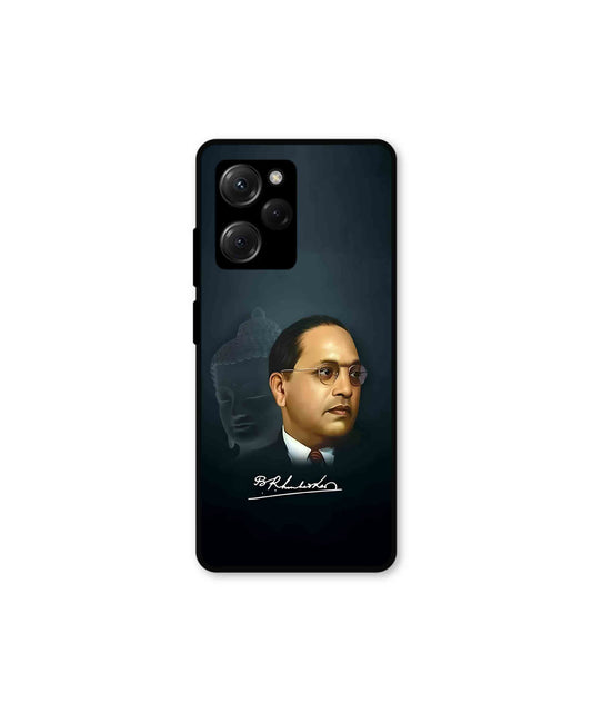 Dr. Bhimrao Ambedkar Metal Back Cover Phone Case for Poco X5 Pro 