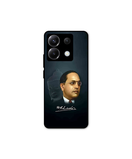 Dr. Bhimrao Ambedkar Metal Back Cover Phone Case for Poco X6