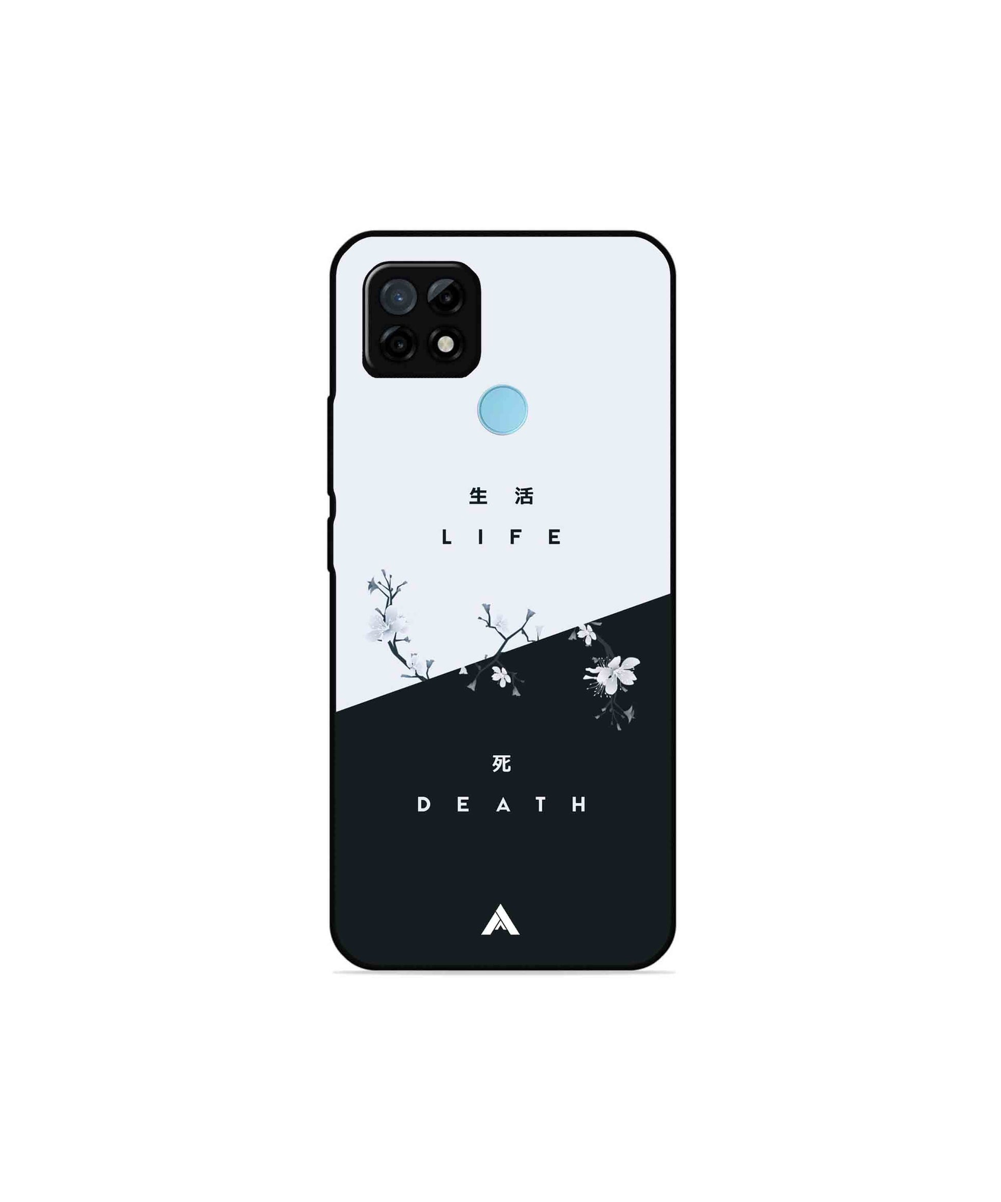 Life Death Metal Back Cover Phone Case for Realme C25Y
