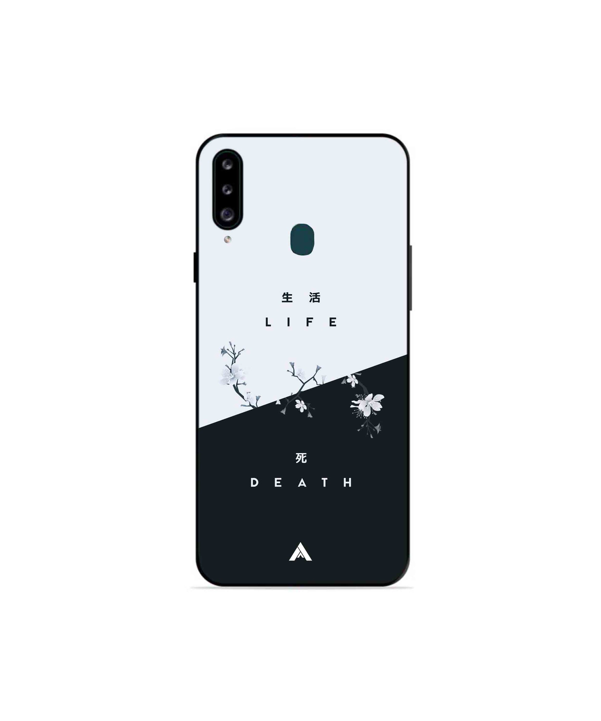 Life Death Metal Back Cover Phone Case for Samsung Galaxy A20s