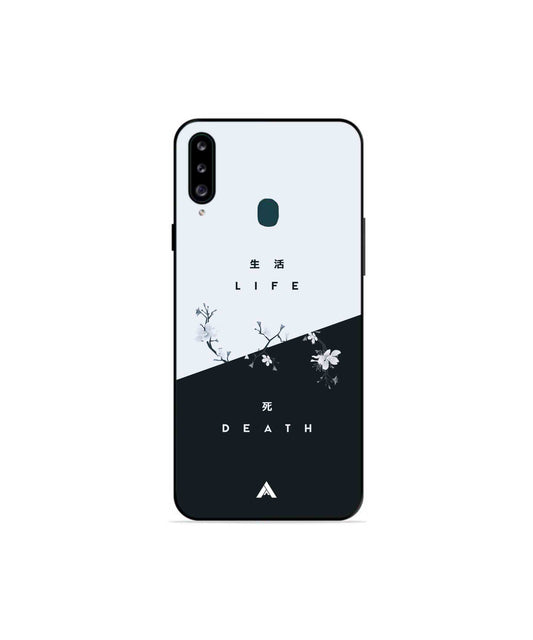 Life Death Metal Back Cover Phone Case for Samsung Galaxy A20s
