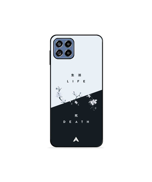 Life Death Metal Back Cover Phone Case for Samsung Galaxy A22 5G