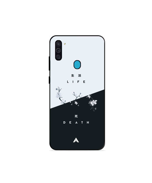 Life Death Metal Back Cover Phone Case for Samsung Galaxy F11