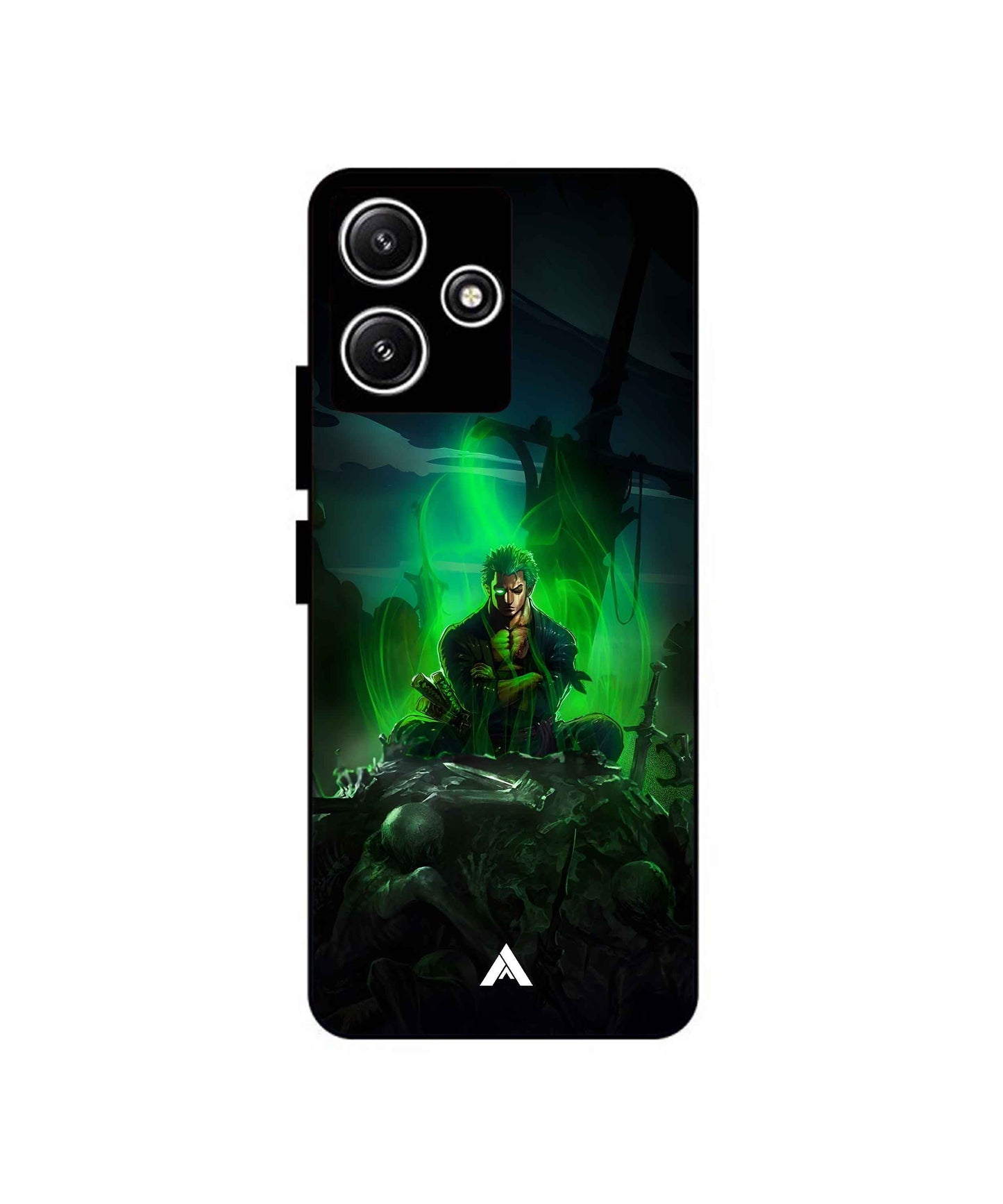 One Piece Zoro Premium Shockproof Metal Back Cover Case Redmi 12 5G
