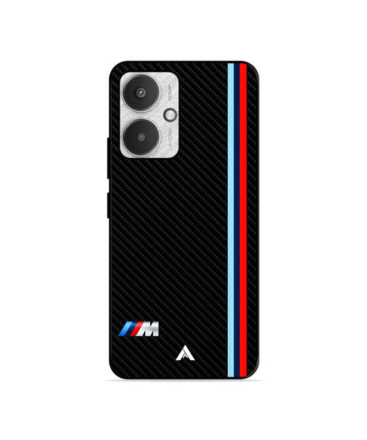 BMW Premium Shockproof Metal Back Cover Case for Redmi 13C 5G
