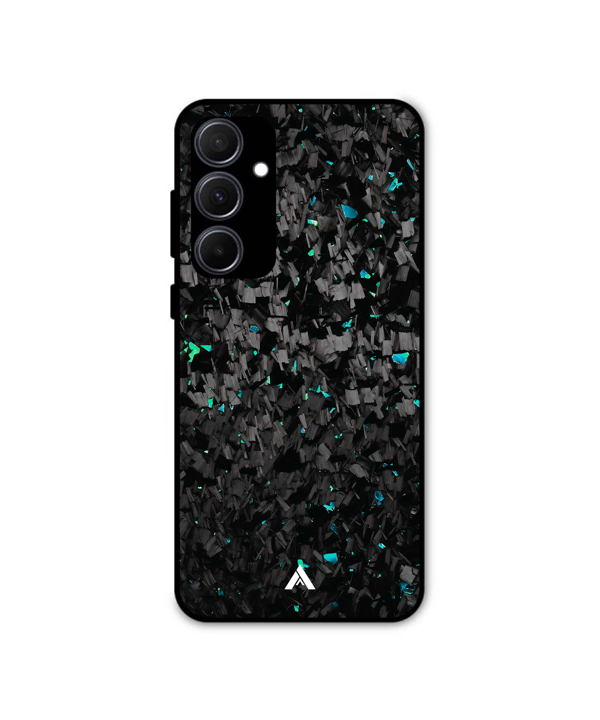 Carbon Fiber Flake Neon Premium Shockproof Metal Back Cover Case - Ascension Store