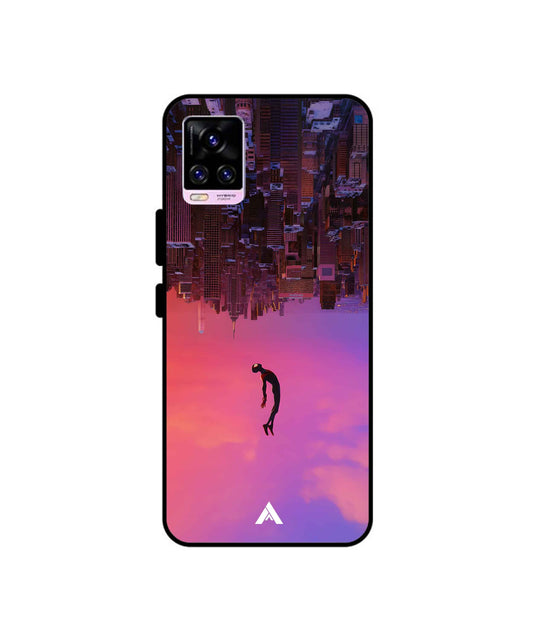 Spider verse Premium Shockproof Metal Back Cover Case for Vivo v20