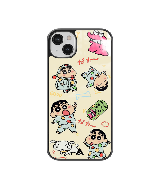 Shinchan Premium Shockproof Metal Back Cover Cases - Ascension Store