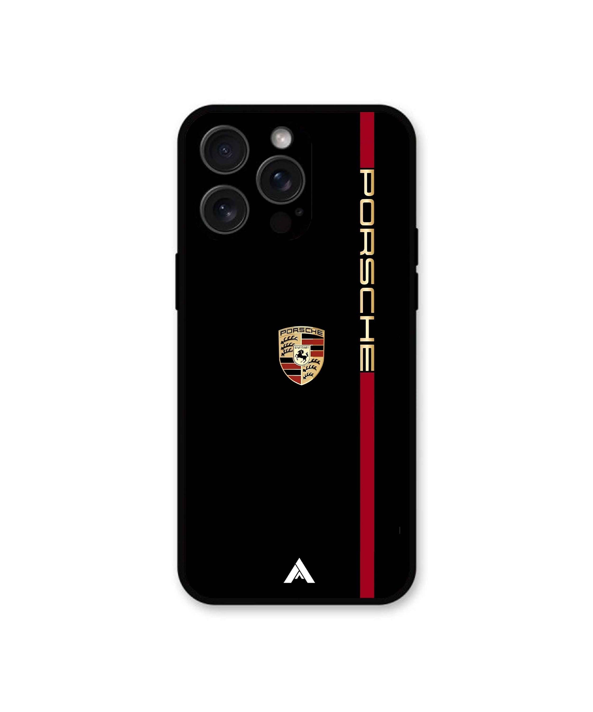 Porsche Premium Shockproof Metal Back Cover Case for Apple iPhone 13 Pro Max